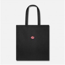 Retro Dog With Donut (Dognut) Pixelart Black Tote Bag